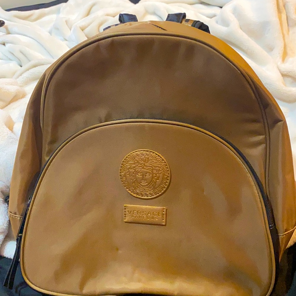Versace Parums gold backpack